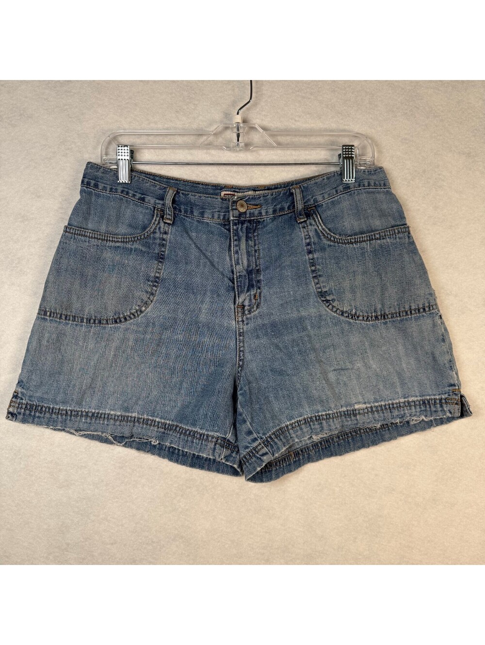 Faded Glory Light Wash Denim Shorts Worn Missy 12